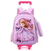 Mochila Escolar com Rodinhas para Alunos do Ensino Fundamental Transfronteiriça 14 Polegadas Capa Dura 3D Homem-Aranha Kuromi Mochila Escolar de Desenho Animado