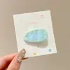 Pinza para el pelo con estampado de leopardo y flores, accesorio para el pelo elegante y exquisito, pinza dulce para flequillo, pinza para el pelo para mechones sueltos, adorno para el pelo elegante y exquisito