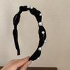 Elegante Diadema de Perlas Prensadas Sentido de Alta Gama Salida Combinación Total Accesorios para el Cabello Diadema Celebridad de Internet 2023 Nuevo Tocado