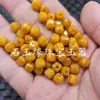 Contas Soltas de Jade Amarelo Quadradas, Pedra em Formato de Lingote Quadrado Amarelo de Cera de Abelha Cor de Óleo de Frango, Pedras Espaçadoras Quadradas Facetadas de Jade Quartzito para Joias
