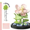 Compatible con Cubierta Antipolvo para Bloques de Construcción Lego, Macetas, Flores de Hibisco, Juguetes de Ensamblaje para Niños, Venta al por Mayor Transfronteriza para el Día de San Valentín