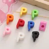 Pulseira Colar de Contas Letras Acrílicas Cor Única Furo Grande Miçangas DIY Feito à Mão Contas Soltas Materiais para Miçangas