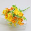 Flores Artificiales 28 Cabezas de Phalaenopsis y Margaritas Pequeñas Flores Decorativas Flores de Seda Flores de Plástico Flores de Tela Proyecto para Exteriores Crisantemos Pequeños Silvestres Decoración de Bodas