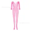 Nueva Lencería Sexy con Medias de Malla Transparente, Medias de Malla de una Pieza, Diseño Strapless de Entrepierna Abierta, No Necesita Quitarse, Tentador W412