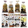 2025 Amazon Transfronteiriça Sacola de Presente com Doces de Halloween Castelo de Bruxa Sacola de Embalagem para Doces de Festa opp