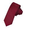 Corbata de Mano de Poliéster de 5CM 6cm para Hombre Mujer Color Sólido Estrecha Vestido de Negocios Jacquard Corbata Estrecha Raya Venta al por Mayor