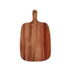 Tabla de Cortar de Madera Maciza Tabla de Cortar de Cocina con Asa para Verduras y Frutas, Portátil para Acampar al Aire Libre, Adecuada para Guardar Comida Cocinada y Frutas
