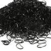 Accesorios para el cabello para niños, banda de goma para niñas, bebé, fuerte tirón, color continuo, desechable, 1000 bandas para el cabello pequeñas, no daña la cuerda del cabello