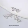 Pulsera de Lazo de Zirconia de Conservación de Color de 18K Accesorios Cuentas Espaciadoras de Cristal Accesorios Cuentas Espaciadoras para Joyería DIY