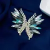 Broche de Mariposa de Cristal Accesorios para Ropa de Mujer Lujo Accesible de Gama Alta Ropa Prensada con Solapa Pin Hebilla Antiexposición Joyería Corsage