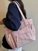 Bolso de Hombro Shuai Mijia, Estilo Coreano Pana Simple Casual Lona, Gran Capacidad, Adecuado para Clase y Viajes Diarios, Bolso Tote de Alta Calidad