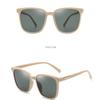Nuevo Estilo Cyber Celebrous Gafas de Sol de Montura Negra para Mujer Gafas de Sol Sombreadas para Adelgazar la Cara Grande Gafas de Sol de Ojo de Gato Modernas y a la Moda para Hombre