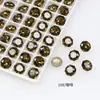 Cartão Dongzhou 8 oito lados corte rosa 6/8mm zircônia de imitação diamante octogonal brilhante com base pontiaguda para brincos e acessórios de joias de cristal