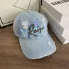 Gorra de Béisbol Lavada Estilo Coreano Bordado de Letras Vintage para Mujer, Versátil Retro Japonés de Primavera y Verano para Circunferencia de Cabeza Grande