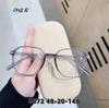 Nuevas gafas retro TR90 anti-luz azul para mujer, estilo pequeño libro rojo, gafas de estilo callejero, montura plana, 8572