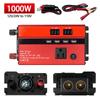 Suministro Exclusivo Transfronterizo Convertidor de Múltiples Tomas de Doble Pantalla Estándar Americano Usb12V24V a 110 Inversor para Coche, Hogar, Camping