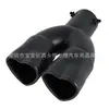 Fabricantes de origem modificação de carro universal garganta de escape de aço inoxidável garganta de escape de amor um para dois tubo duplo escapamento em forma de coração