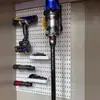 Estante de pared con tablero perforado mejorado y engrosado para uso doméstico, sin taladro, para almacenamiento en dormitorio, cocina y baño