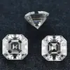 Moissanita Corte Asscher Blanco Ultra Color D Piedra Cultivada en Laboratorio Corte Ex Piedra Suelta