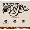 Metal Hierro Taza de Café Decoración de Pared Letrero de Arte Decoración de Pared de Taza de Café Manualidades Pared de Fondo Pared de Cocina Colgante de Pared Silueta