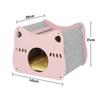 Ninho de Gato Cor de Blush, Casa de Gato Que Não Ocupa Espaço, Arranhador Portátil para Gato, Tapete para Gato, Cadeira de Descanso para Gato de Madeira Maciça para Primavera e Verão, Resistente a Arranhões