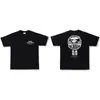 Marca da Moda Cabeça de Macaco Camuflada Transfronteiriça Manga Curta 230g Peso Pesado Comércio Exterior Atacado Unissex Dropshipping Camiseta Tubarão