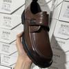 Aumento de Zapatos para Hombre Otoño/Invierno Personas Perezosas Velcro Plataforma Casual Cuero Zapatos de Vestir para Hombre Mocasines Zapatos de Trabajo