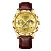 Binbang Nueva Serie Reloj de Cuarzo Multifuncional Reloj de Moda Versátil Cronógrafo de Seis Agujas Casual Trendy para Hombre Color Acero Tungsteno