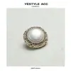 Botones Metálicos de Diamante de Encaje Pequeño Fragante Yisen Chal Estilo Chino Botones Cosidos a Mano Prendas de Punto Elegantes Botones Decorativos