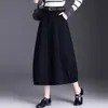 Saia Midi Tulipa Elástica de Cintura Alta que Cobre o Quadril Feminina Outono 2026 Nova Moda Saia Midi Bodycon Emagrecedora