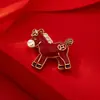 Broche Exclusivo de Cavalinho Fofo para o Ano do Cavalo, Exquisito e Versátil, Broche Pin de Design Fofo e Único para Mulheres