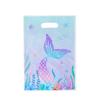 Nova Sacola Tote Estampada Cauda de Sereia Tema Festa de Aniversário Sacola de Presente Escama de Peixe Sacola de Armazenamento Universal