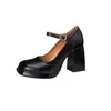 Zapatos Mary Jane Dorados y Plateados Estilo Francés para Mujer, Nuevos Zapatos de Tacón Grueso de Una Sola Pieza, Tacones Altos de Suela Gruesa, Tallas 32-46