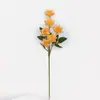Flores de Rosa Artificiales, 6 Cabezas, Rosas Pequeñas de Esquina Atadas a Mano, Directo del Fabricante, para Decoraciones de Boda, Decoración de Hotel y Arreglos Florales para el Hogar