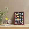 Adesivo de geladeira quadro de avisos sucção magnética quadro negro pequeno parede de maquiagem quadro de mensagens retrô quadro negro café quadro decorativo notas post-it