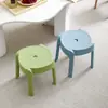 Taburete pequeño de plástico engrosado, taburete pequeño para el hogar, taburete redondo para adultos, taburete apilable para mesa de café, taburete antideslizante para baño, taburete para niños