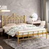 Cama de hierro reforzada, simple y moderna, estilo princesa, de Internet Celebrity, cama doble de 1,8 m, cama individual nórdica con estructura de hierro de 1 m.