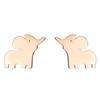 Brincos de metal estilo ins pequenos animais novos brincos da moda femininos simples 18K ouro fofo elefante bebê brincos