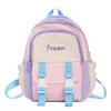 Mochila Unisex Infantil Estilo Coreano Bloques de Color Patchwork Deportes al Aire Libre Casual Ligera Mochila Escolar para Bebé Nueva Mochila Infantil