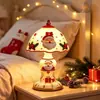 Luz Noturna de Alce e Papai Noel de Halloween Transfronteiriça Artesanato Criativo de Resina Decorações para Casa Enfeites