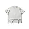 Yidao Vintage 2026 Verano Nuevo Retro Cuello Redondo Remache Cuello Pequeño Estilo Americano Unisex Color Sólido Holgado Camiseta de Manga Corta