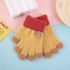 Guantes de Invierno para Niños Pequeños de 2 a 5 Años Cálidos Dibujos Animados Lindos Tejidos con Forro de Felpa Etiqueta de Cocodrilo Guantes para Bebé