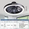 Amazon Transfronterizo Modelo Nuevo Luz de Ventilador con Control Remoto LED, Luz de Ventilador de Techo Simple con Atenuación de Tres Colores, Venta Directa del Fabricante