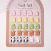 Accesorios Pequeños de Resina Estilo Caricatura Japonesa Decoraciones para Uñas DIY Conejo Lindo 3D Pegamento de Crema Accesorios Decorativos para Uñas Portátiles