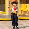 Vestido Trish para Meninas Vestido Princesa Lolita Fantasia Cosplay de Cowboy Woody do Toy Story para Meninos Primavera