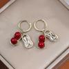 Brinco Festivo de Amendoim Coisa Boa Banhado a Cobre Ouro Real Design Tendência Brincos Moda Feminina Alto Conceito Outono e Inverno Argola de Orelha