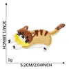 Patche de Bordado Autoadesivo de Gatinho Desenho Animado Fofo e Divertido para DIY em Copo de Água, Acessórios de Roupa, Mala, Tecido para Bordado