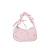 2026 Nuevo Bolso Pequeño Fresco Dulce Bolso de Hombro de Moda Estilo Coreano Simple Bolso Pequeño de Florcitas Bajo el Brazo para Mujer