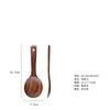 Yfjy Utensilios de Cocina Espátula de Madera Grado Alimenticio Cumple con Normas de Exportación Espátula de Madera Cuchara Mango Largo Espátula para Sartén Antiadherente