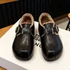Zapatos Birkenstock de suela gruesa con tacón oculto, felpa engrosada, superficie de cuero, zapatos de algodón peludo para mujer, 2026, nuevos zapatos pequeños de cuero de invierno para mujer